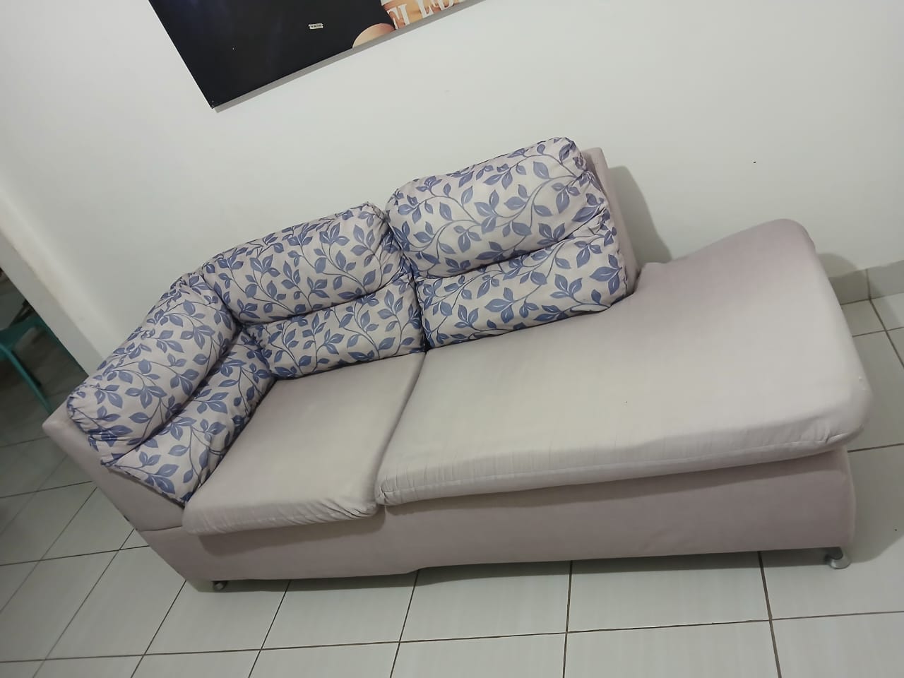 Chaise limpa depois da higienização